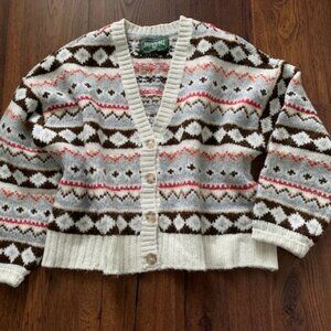 Fair Isle oversized cardigan size Medium AMERICAN EAGLE